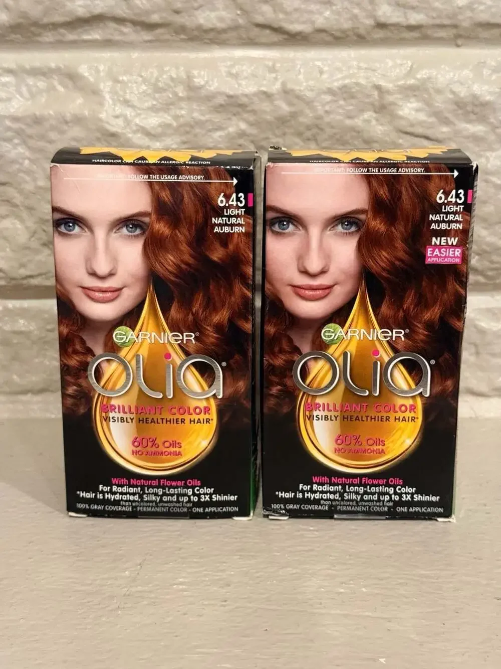 Garnier Olia Oil Powered Permanent Hair Color Kit 6.43 Light Natural Auburn (2)